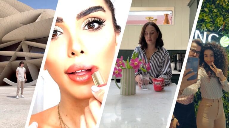 collage of tiktok creator content