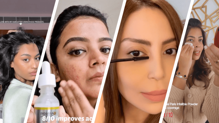 L'Oreal beauty creator content collage